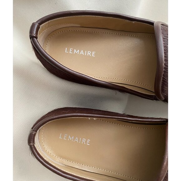 Lemaire Brown Calf Hair Loafers, size 36 - Picture 8 of 10